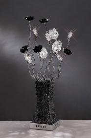 Jasmine Aluminium Crystal Table Lamps Diyas Home Armed Table Lamps Jasmine Aluminium Crystal Table Lamps Diyas Home Armed Table Lamps